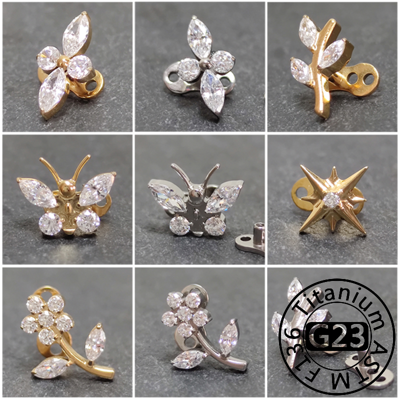 Dermal Anchor Top - G23 Titanyum Zirkon Mikro Dermal Çapa