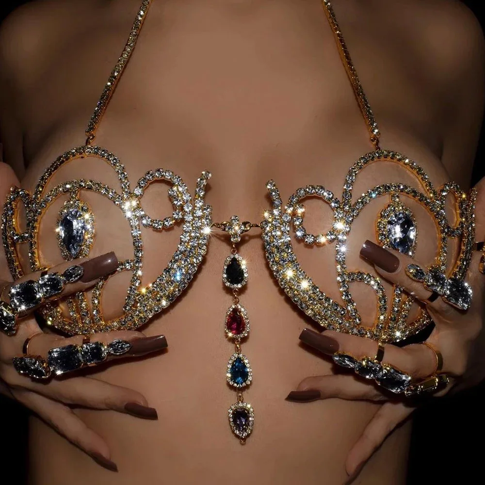 Body Jewelry Chest - Lüks taklidi Bikini sutyen kadınlar için