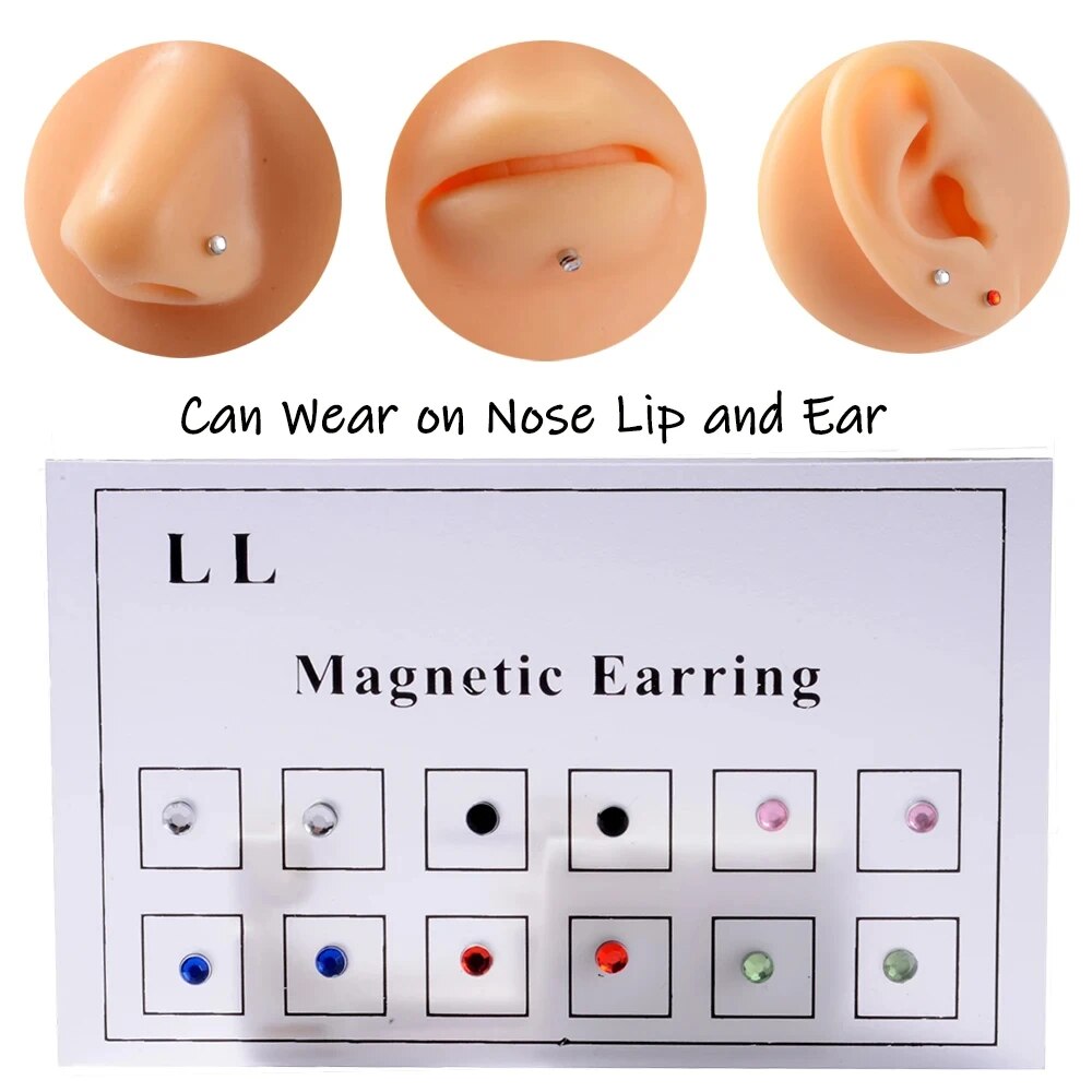 Body Jewelry And Earrings - 12 adet/kart sahte dolandırıcı olmayan deldi