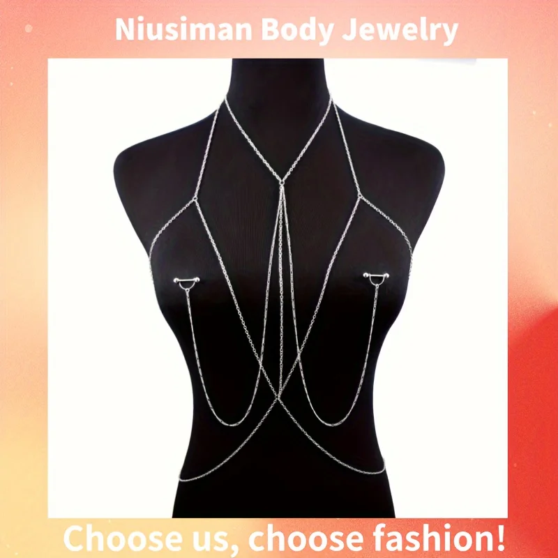 Body Jewelry Chest - 14G Halter Meme Ucu Halkaları ile