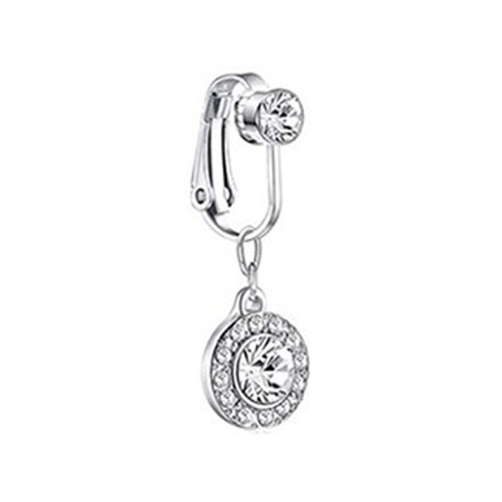 Body Jewelry And Earrings - Kelebek Klipsli Küpeler Deliksiz Göbek Piercingi