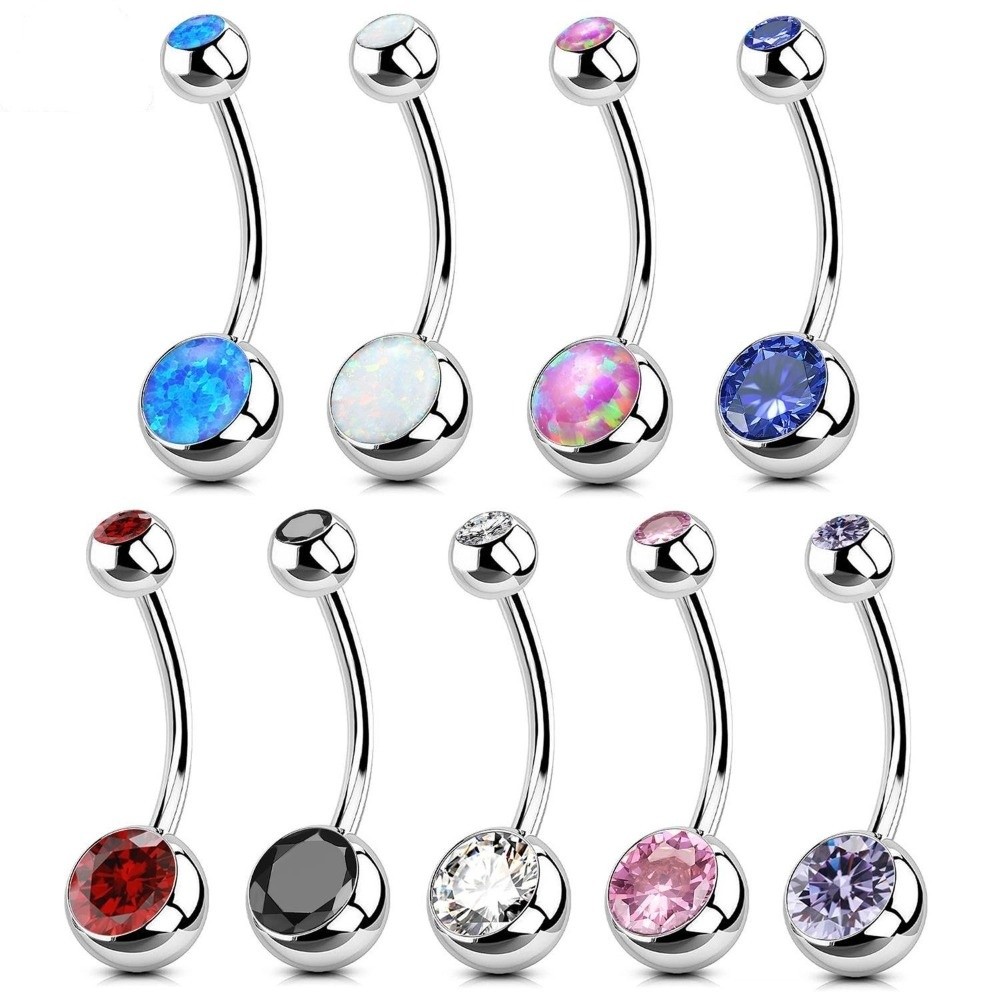 Body Jewelry Quality - Yüksek Kaliteli Titanyum Malzeme Göbek Piercingleri