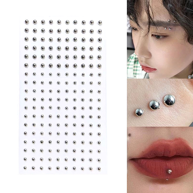 Body Jewelry Ear - Elmas Etiket Sahte Burun Çivisi Kendinden