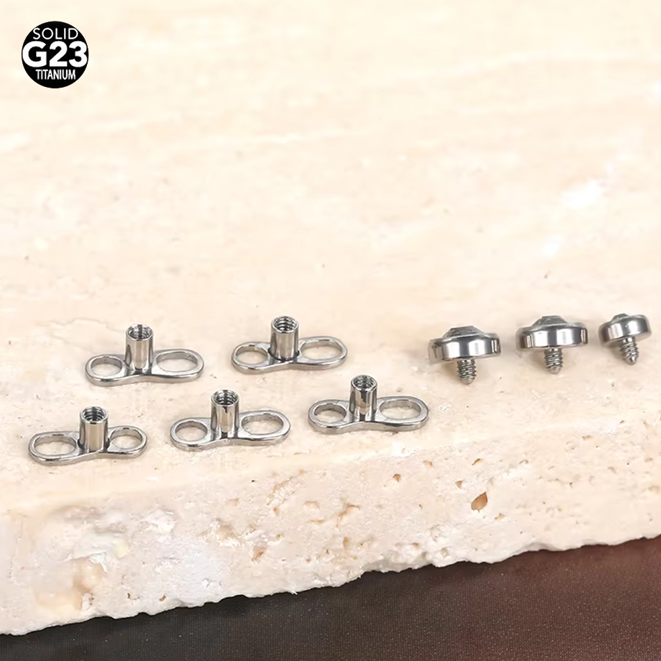 Dermal Anchor Top - 1 Adet/5 Adet Titanyum Mikro Dermal