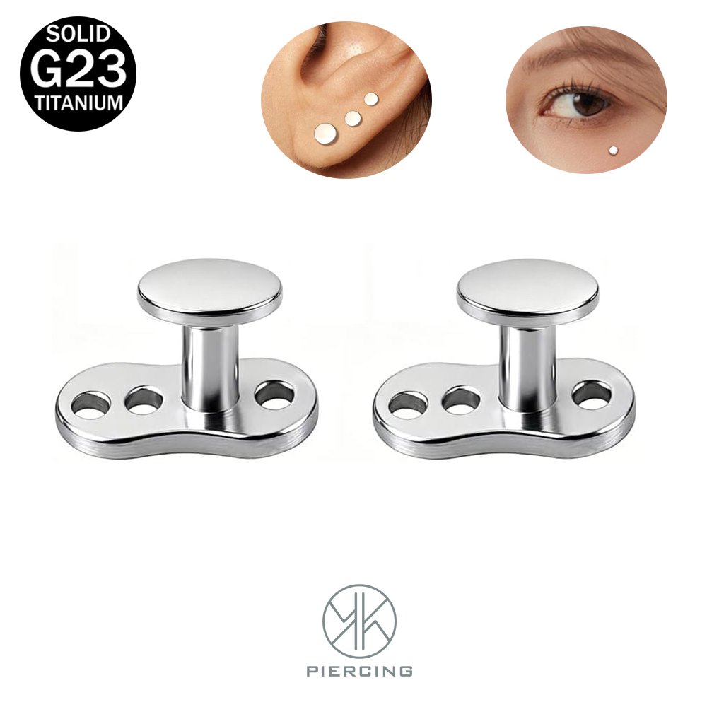 Dermal Anchor Top - 14G Yuvarlak Disk Dermal Ankraj Üstleri