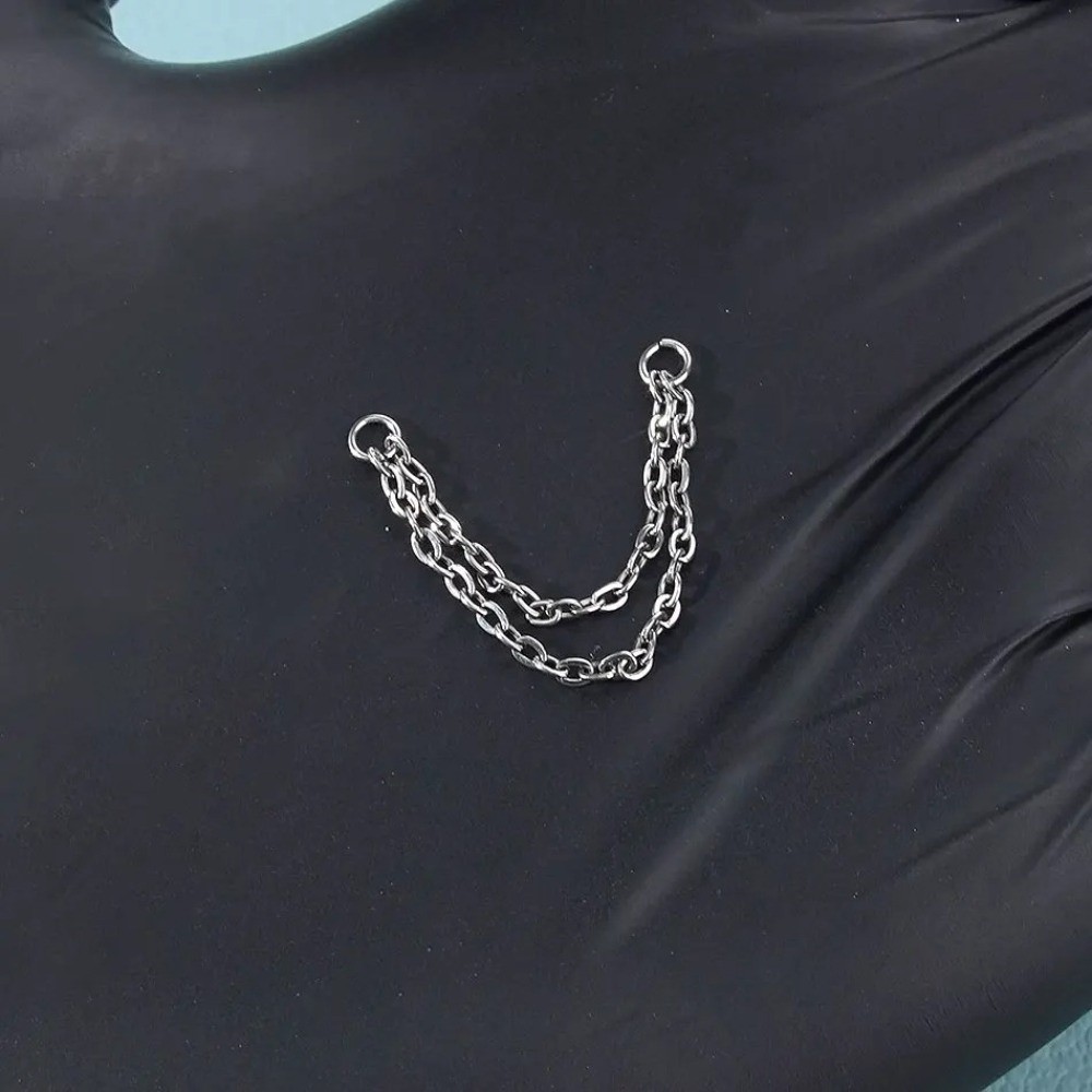 Titanyum Burun Zinciri Üç Katm - Body Jewelry Ear incelemesi ve fiyatı