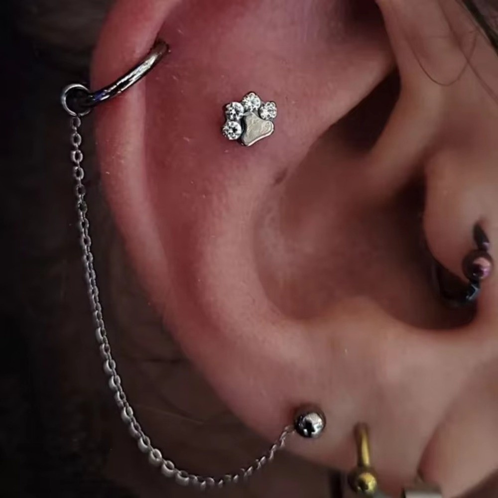 Titanyum Burun Zinciri Üç Katm - Body Jewelry Ear incelemesi ve fiyatı