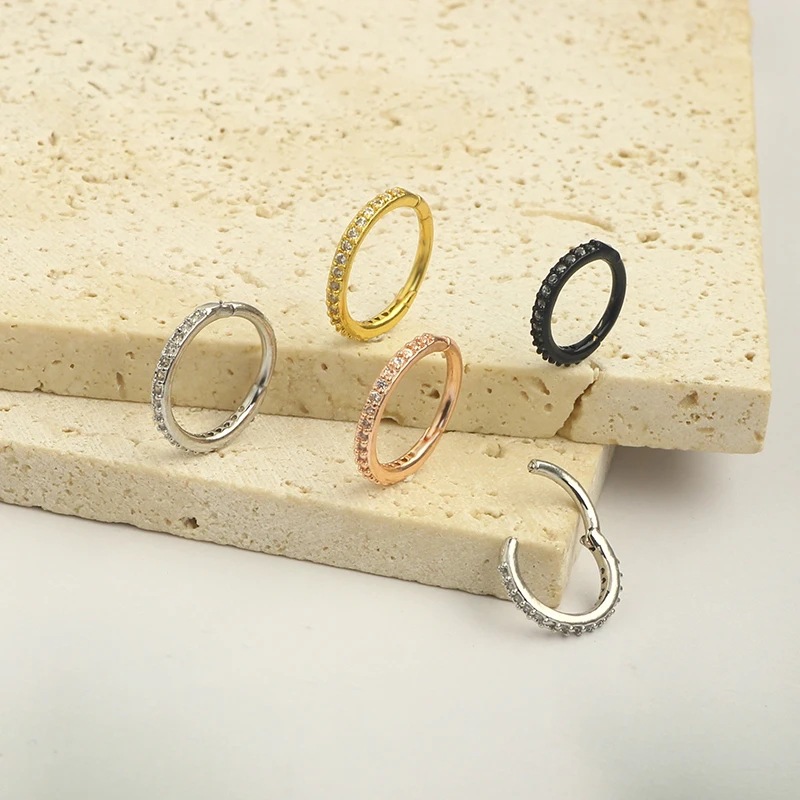 16G Şeffaf CZ Burun Halkası 31 - Body Jewelry And Earrings incelemesi ve fiyatı