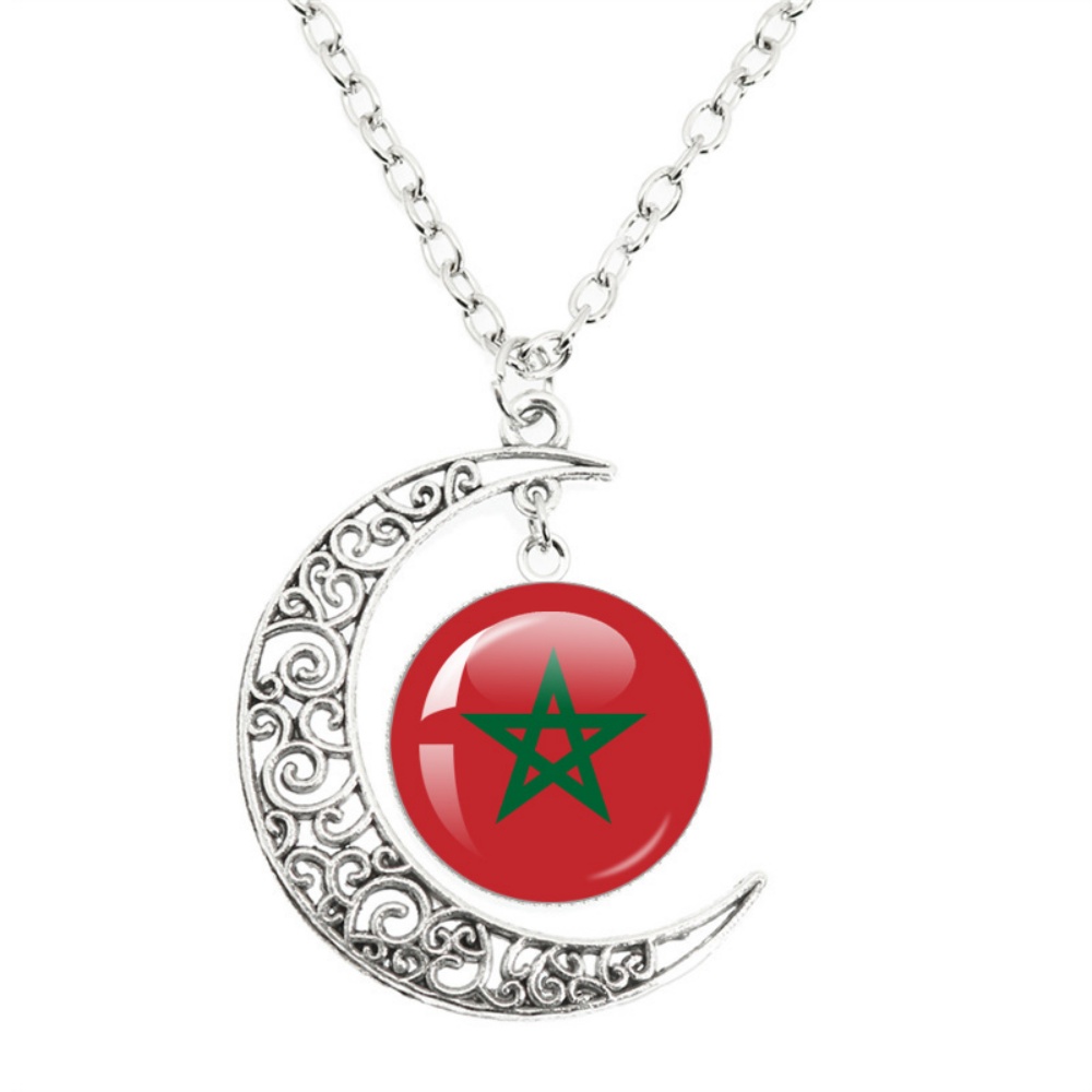 Ulusal Bayrak Ay Kolye Kolye İ - Body Jewelry Australia incelemesi ve fiyatı