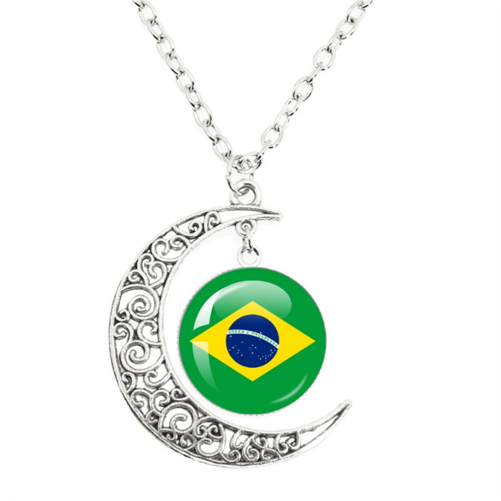 Ulusal Bayrak Ay Kolye Kolye İ - Body Jewelry Australia incelemesi ve fiyatı