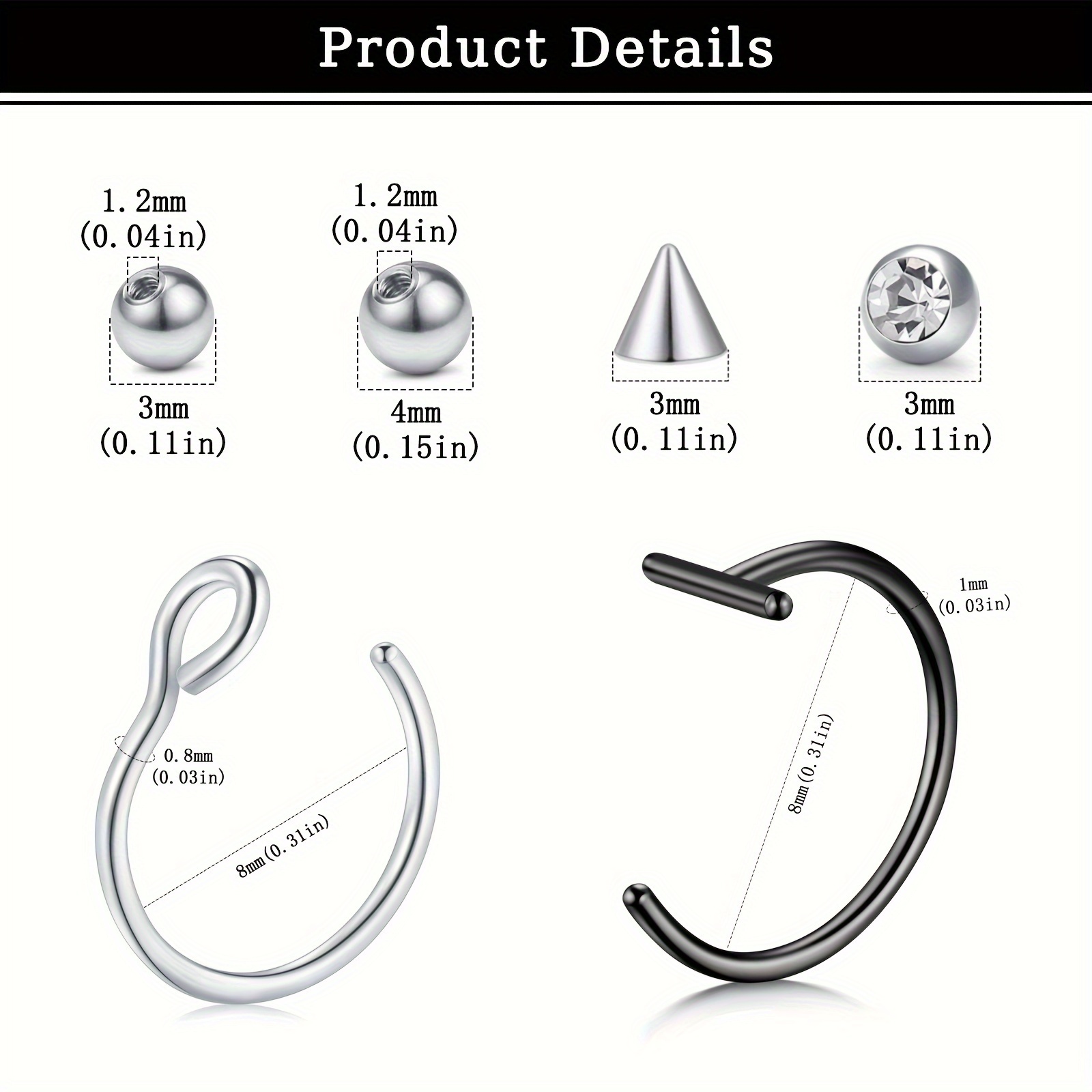 Sahte Piercingler Sahte Dudak  - Body Jewelry And Earrings incelemesi ve fiyatı