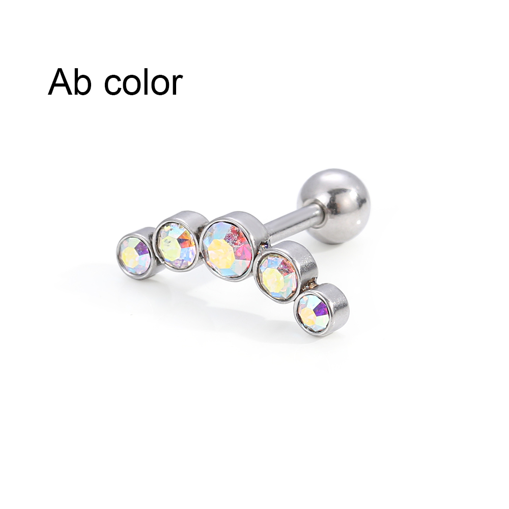 1 adet moda 16G kristal mücevh - Body Jewelry Earrings incelemesi ve fiyatı