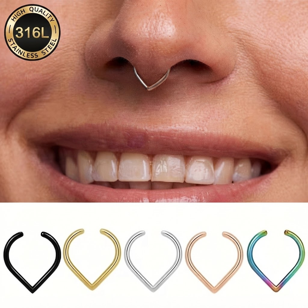 5 adet paslanmaz çelik sahte b - Body Jewelry And Earrings incelemesi ve fiyatı