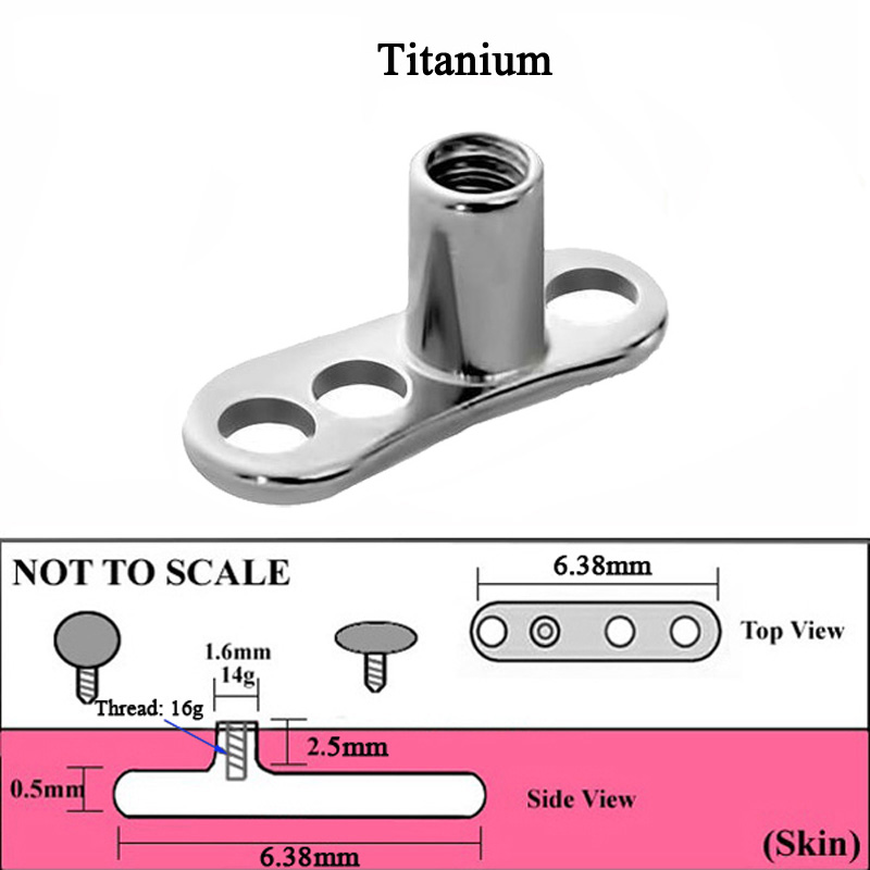 1 adet G23 titanyum Dermal çap - Dermal Anchor Top incelemesi ve fiyatı