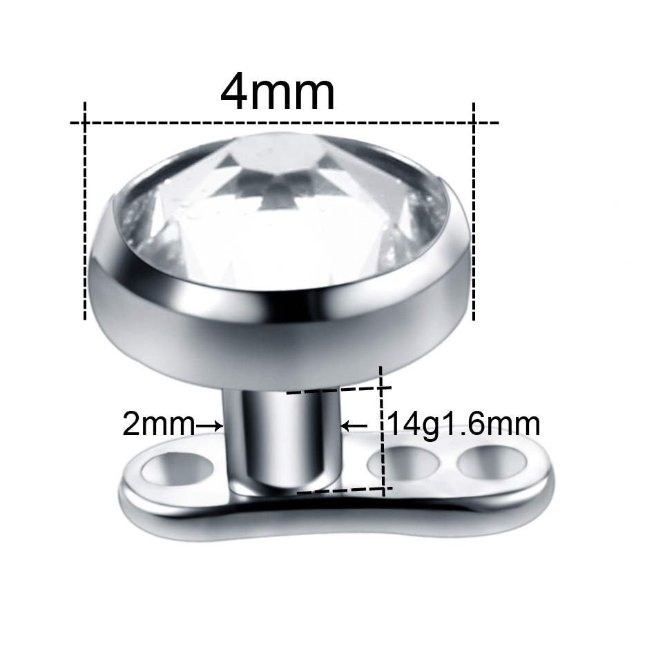 10 adet/grup titanyum mikro De - Dermal Anchor Top incelemesi ve fiyatı