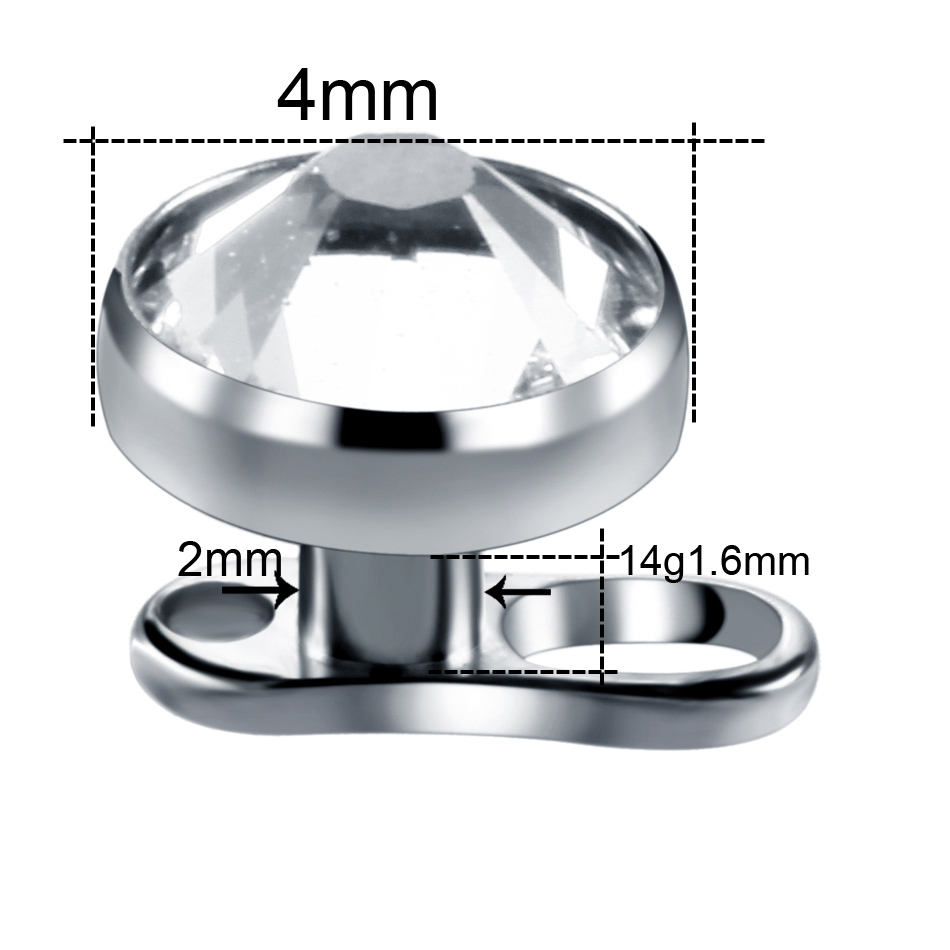 10 adet/grup titanyum mikro De - Dermal Anchor Top incelemesi ve fiyatı