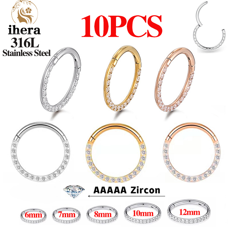1/10 adet paslanmaz çelik buru - Body Jewelry And Earrings incelemesi ve fiyatı