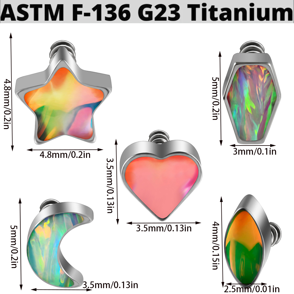 1 adet titanyum Prong flaş fil - Dermal Anchor Top incelemesi ve fiyatı