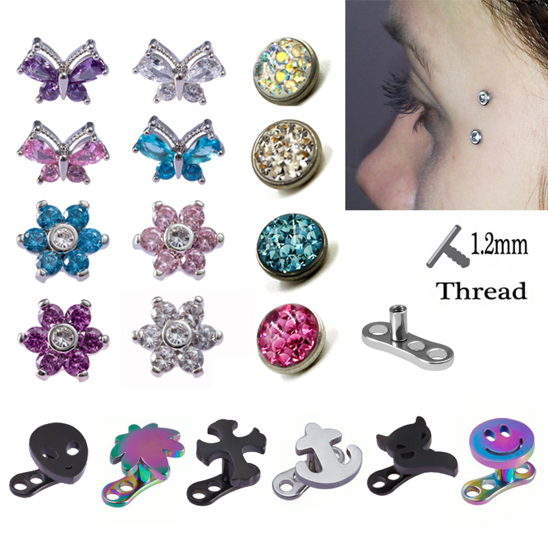 1 adet dermal çapa üst piercin - Dermal Anchor Top incelemesi ve fiyatı