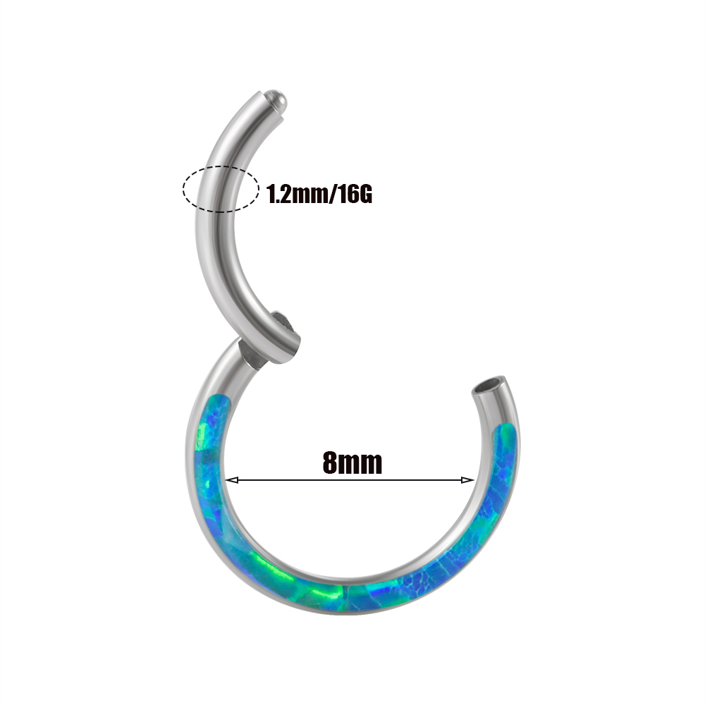 1 adet cerrahi çelik Opal ment - Body Jewelry Quality incelemesi ve fiyatı