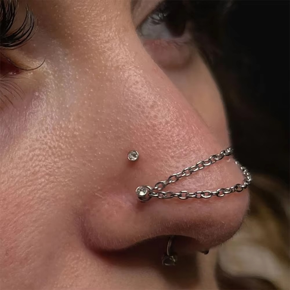 Moda Titanyum Burun Zinciri Çi - Body Jewelry Ear incelemesi ve fiyatı
