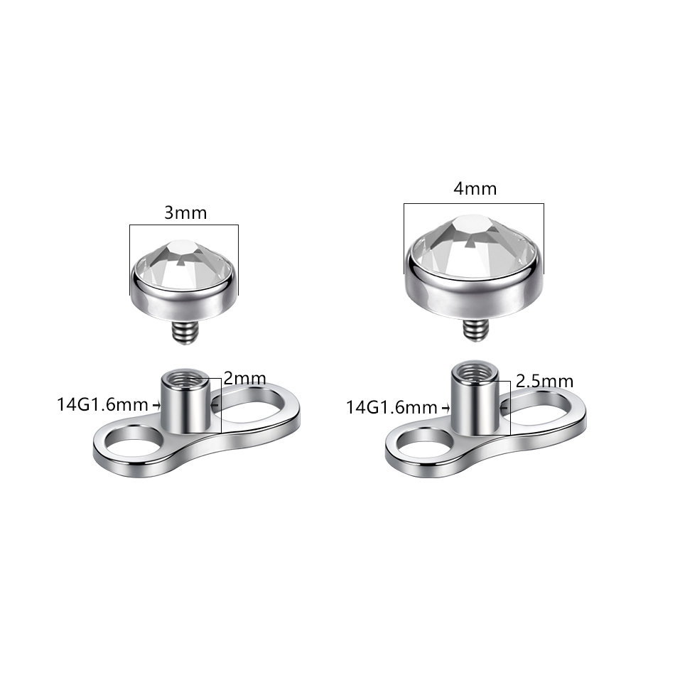 1 Adet/5 Adet Titanyum Mikro D - Dermal Anchor Top incelemesi ve fiyatı
