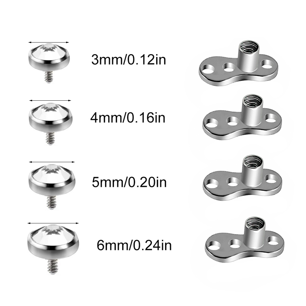 9PCS-1PC Cerrahi Çelik Cilt Da - Dermal Anchor Top incelemesi ve fiyatı