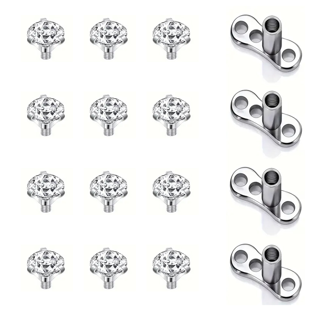 16 ADET Kristal Zirkon Dermal  - Dermal Anchor Top incelemesi ve fiyatı