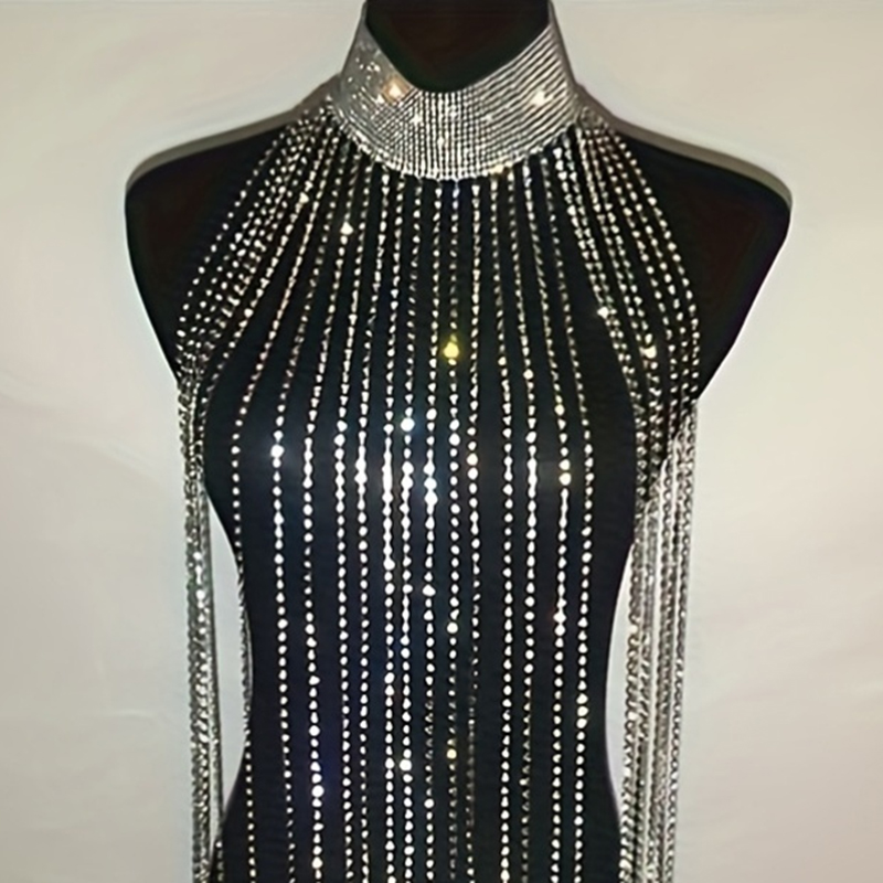 Kadınlar İçin Seksi Kristal Ta - Body Jewelry Chest incelemesi ve fiyatı
